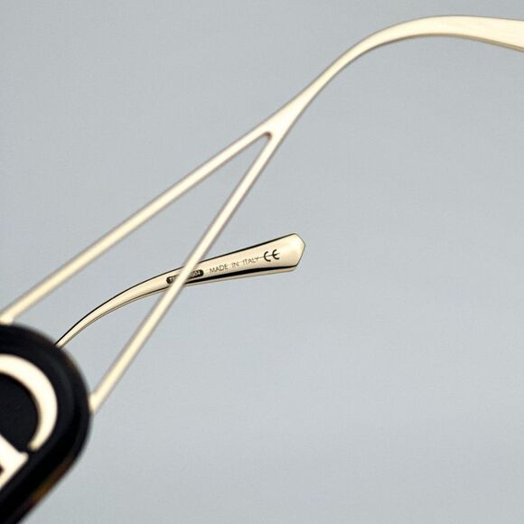 NEW Dior DIORBOBBY S1U B5B0 Gold Blue Metal Women Geometric Oversized Sunglasses - Picture 11 of 14